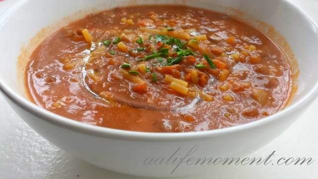 soup of the day - lentils soup
