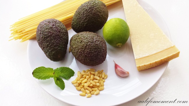 Creamy avocado pesto pasta Ingredients