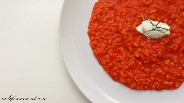 Roasted Red Pepper Risotto